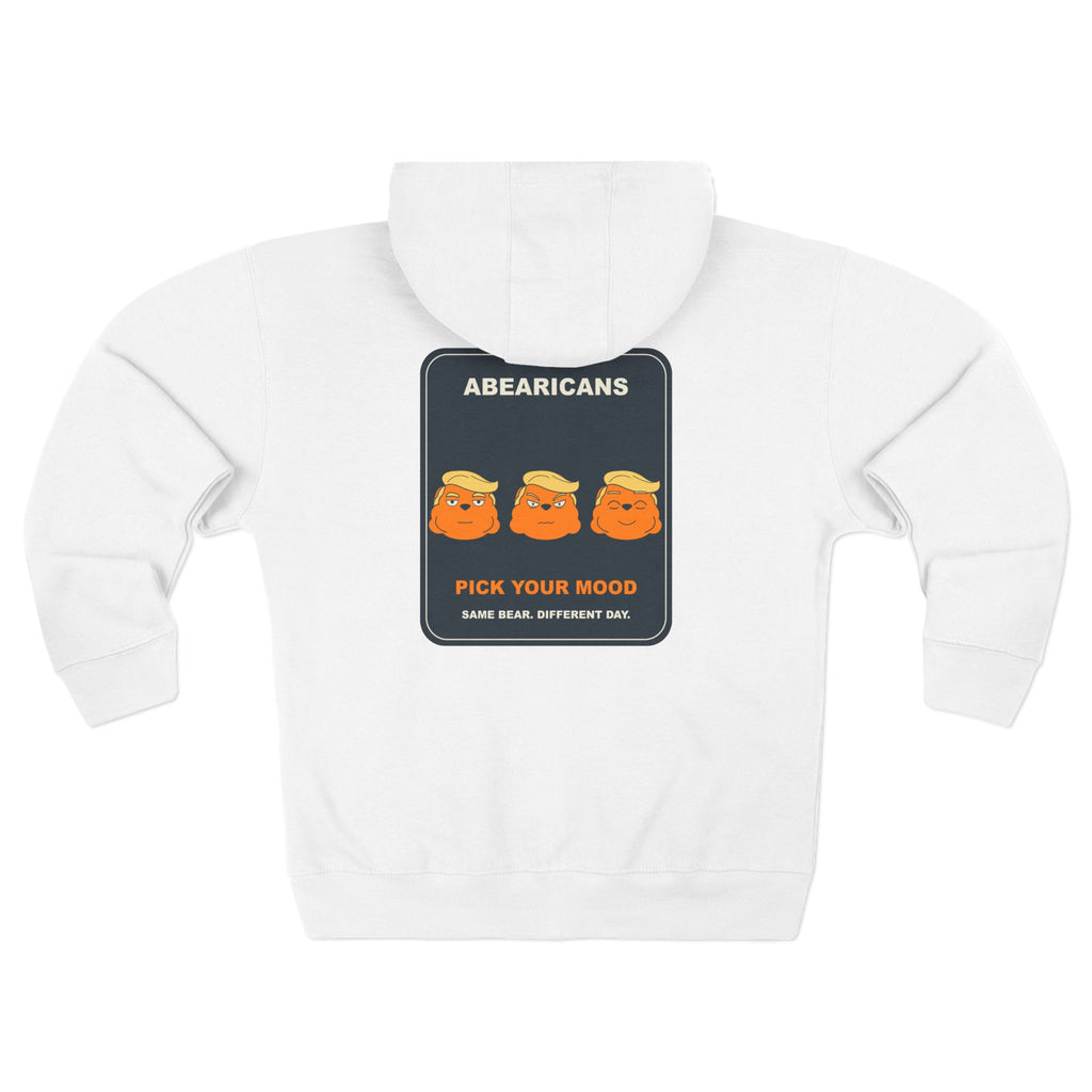 Three Moods Zip Hoodie