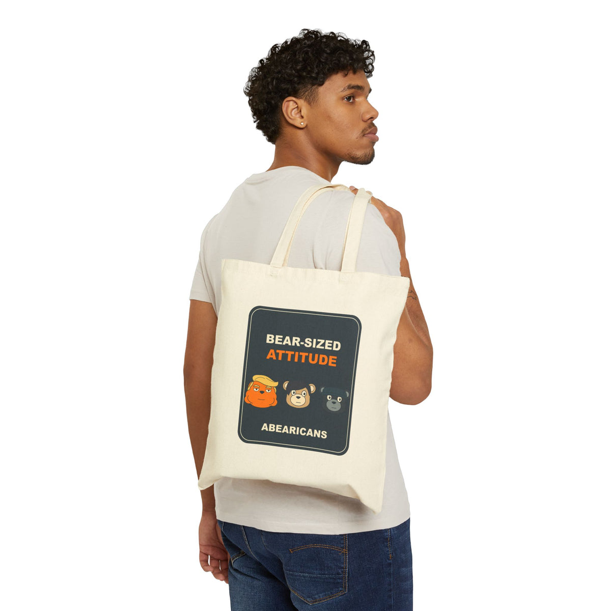 Bear-Sized Attitude Tote Bag