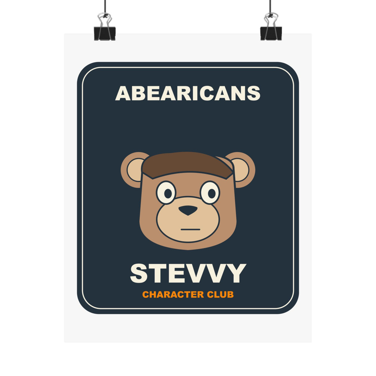 Stevvy Character Club Art Poster