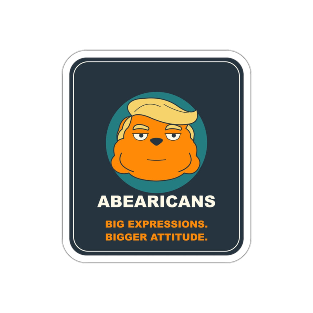 Abearicans Original Die-Cut Sticker