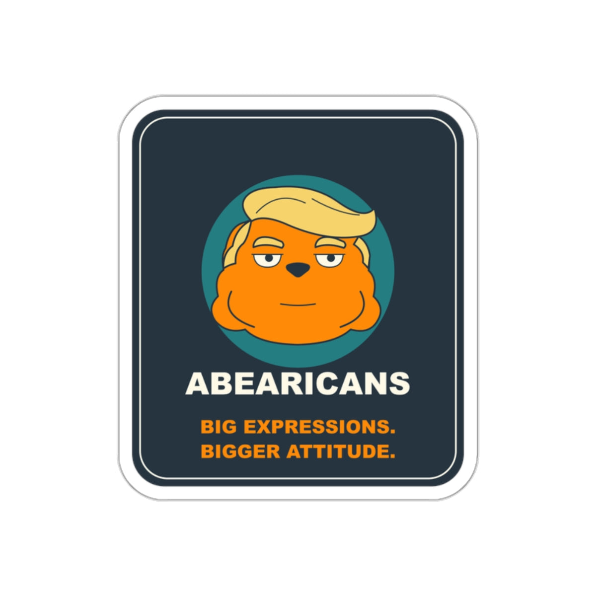 Abearicans Original Die-Cut Sticker