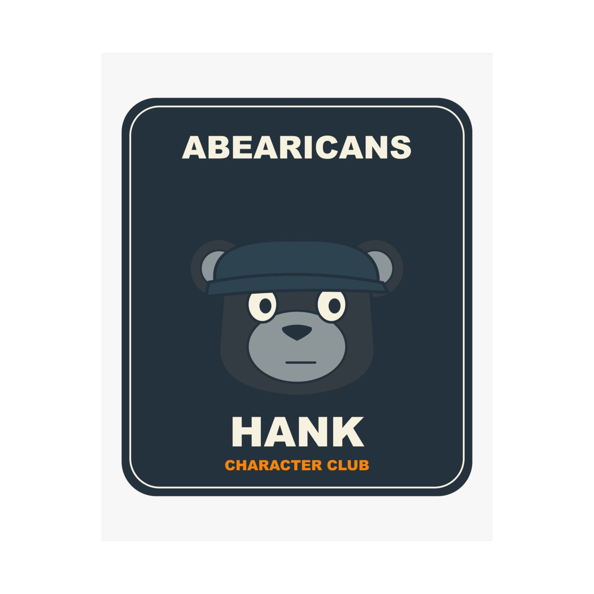 Hank Character Club Art Poster