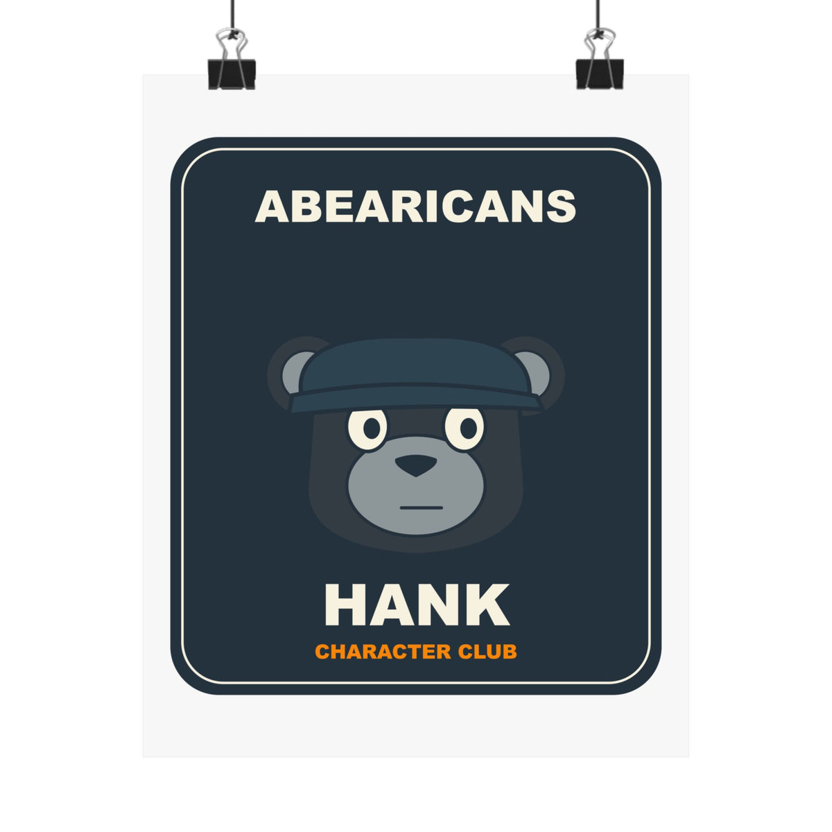 Hank Character Club Art Poster