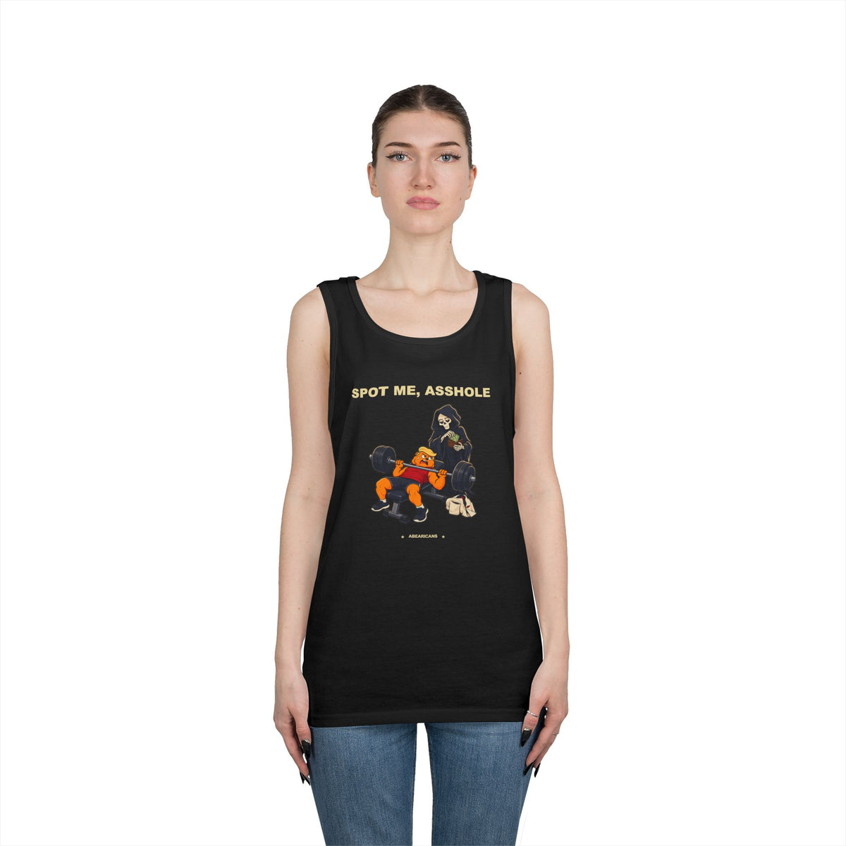 Spot Me, Asshole — Abearicans Workout Tank