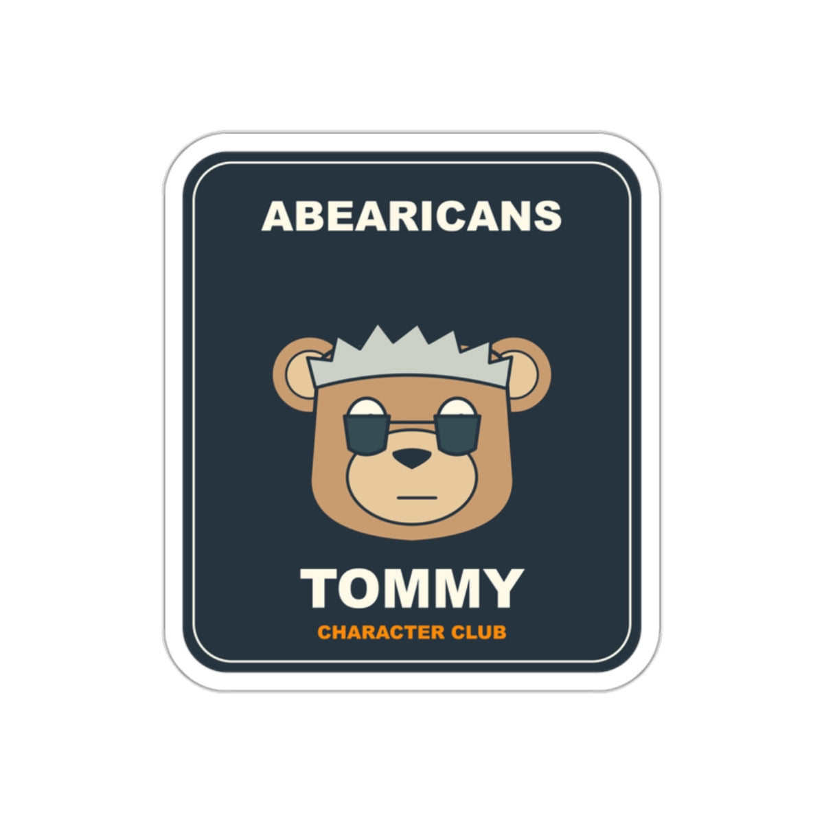 Tommy Character Club Die-Cut Sticker