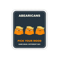 Three Moods Die-Cut Sticker