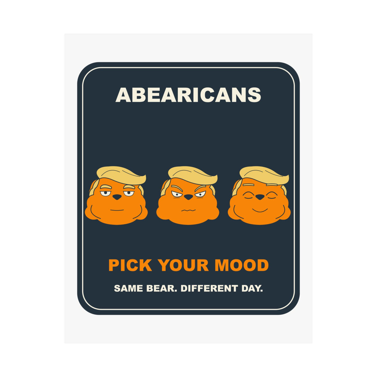 Three Moods Art Poster